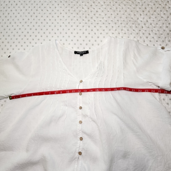 Vivian Shyu Linen Lagenlook Bohemian Top Size M - Picture 10 of 12